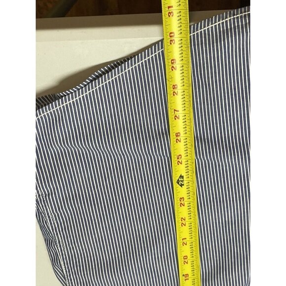 ECKO UNLTD Men’s 2XL Striped Button Up Shirt Blue Short Sleeve - Picture 6 of 8